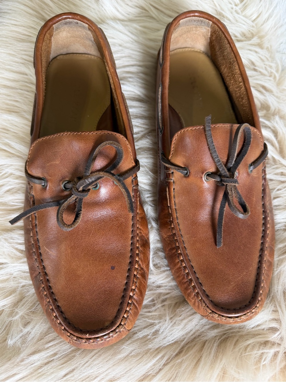 Cole Haan Men’s 10M Leather Driving Loafers Moccasins Driver Shoes C12125